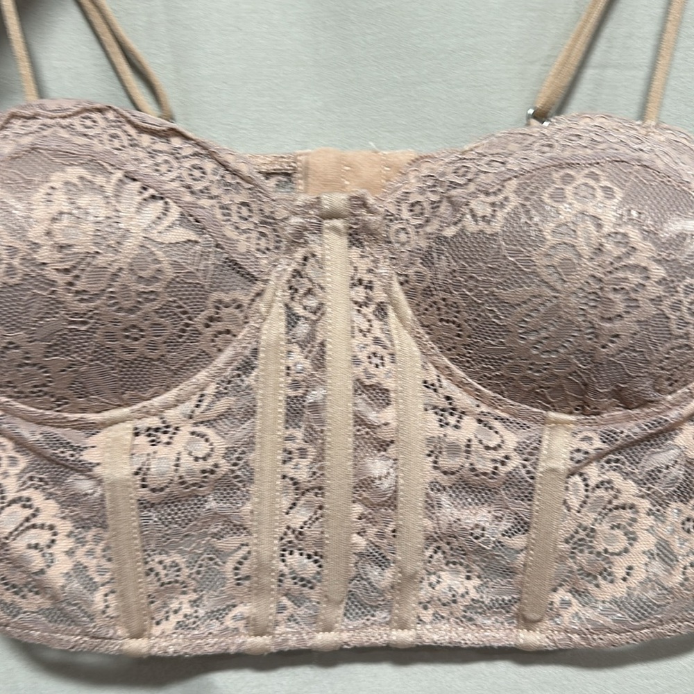 Forever 21 -Forever 2 Nude Corset Top /Size S / Box 4-24 - Picture 5 of 7